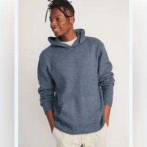 Old Navy Mens Size L Blue Hooded Sweater